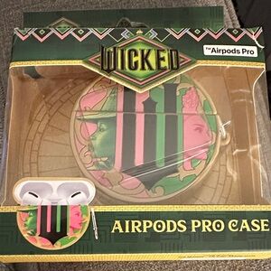 Wicked AirPods Pro Case with Green and Pink Design